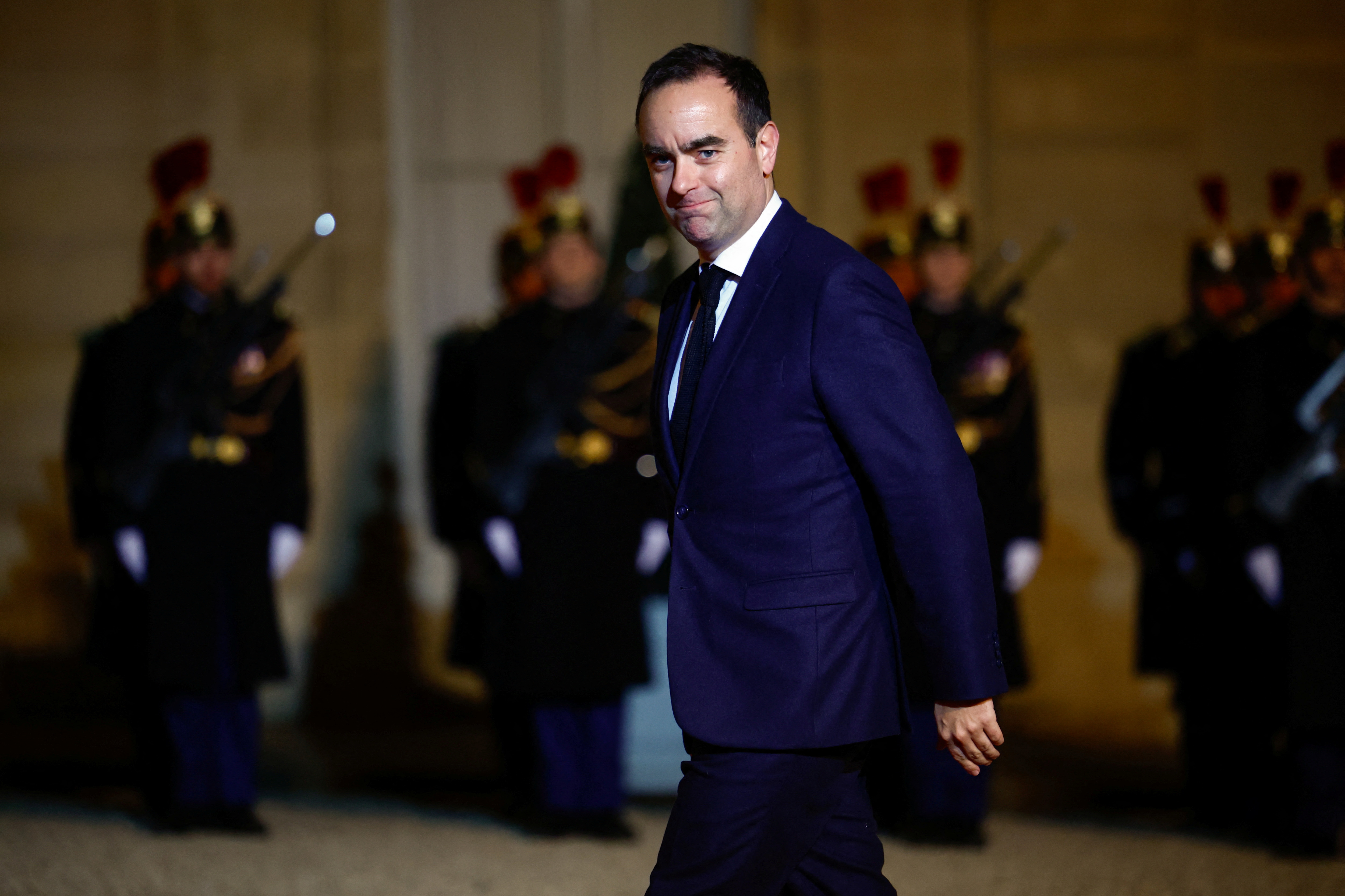 French President Macron hosts Qatari Emir Al Thani in Paris