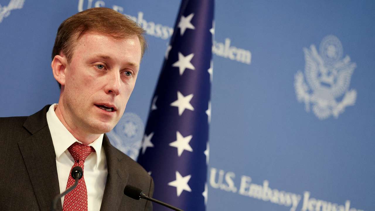 FILE PHOTO: U.S. National Security Advisor Jake Sullivan