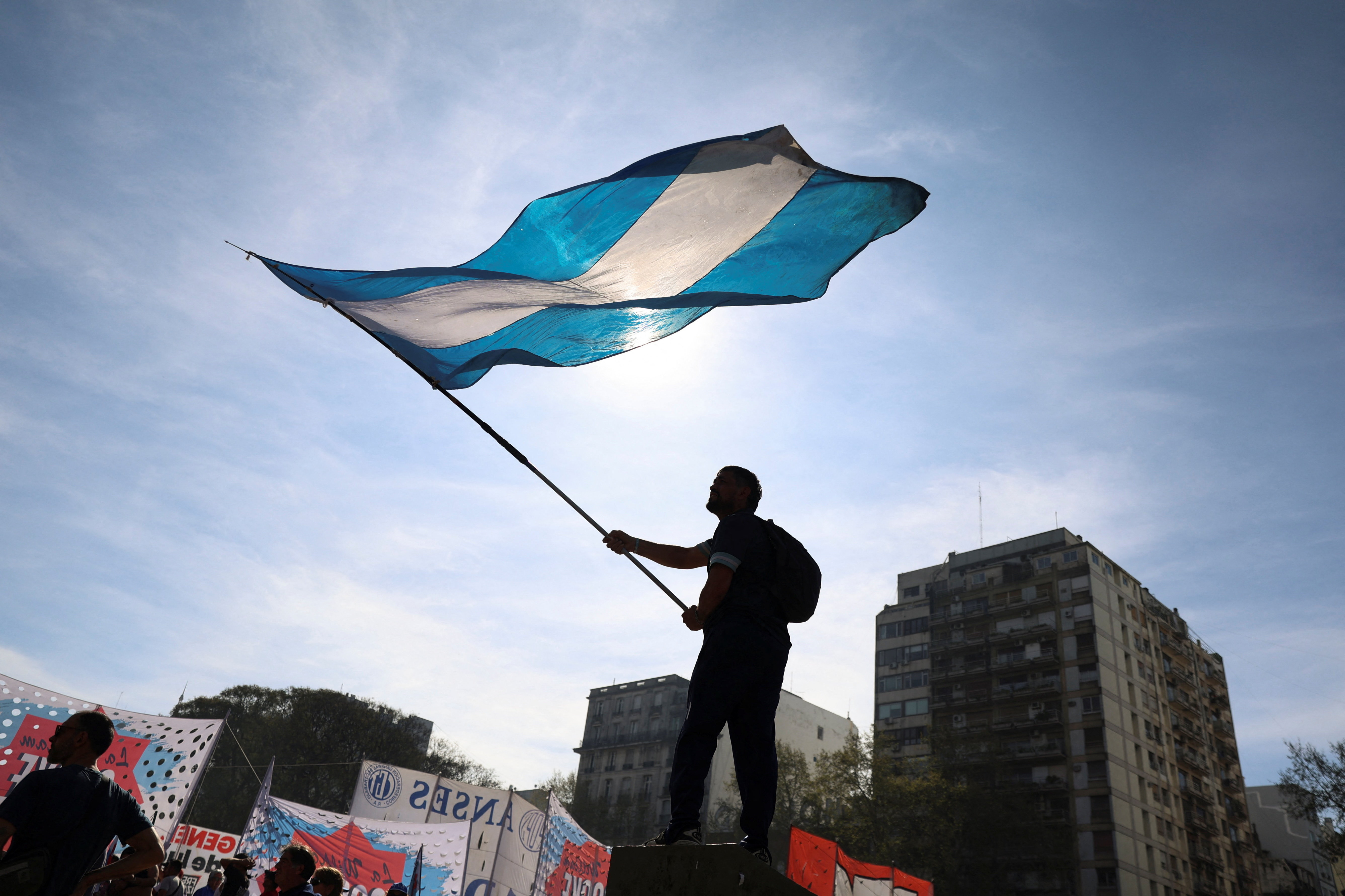 March to defend public universities, after Argentina's President Milei vetoed laws to boost funding, in Buenos Aires