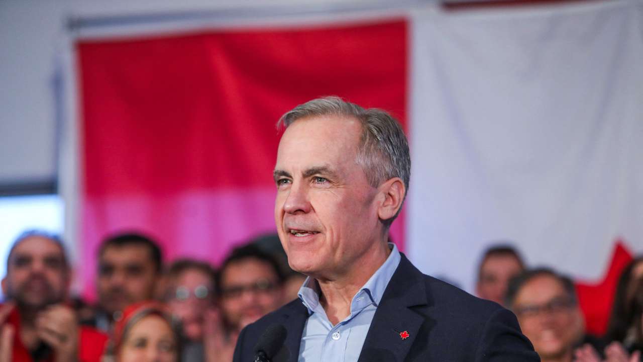 Former Bank of Canada and Bank of England governor Mark Carney announces that he is running to replace Prime Minister Justin Trudeau as leader of the ruling Liberal Party, in Edmonton