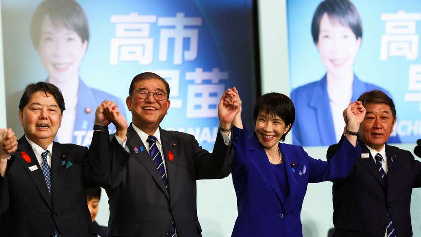 Japan's ruling party LDP holds leadership election