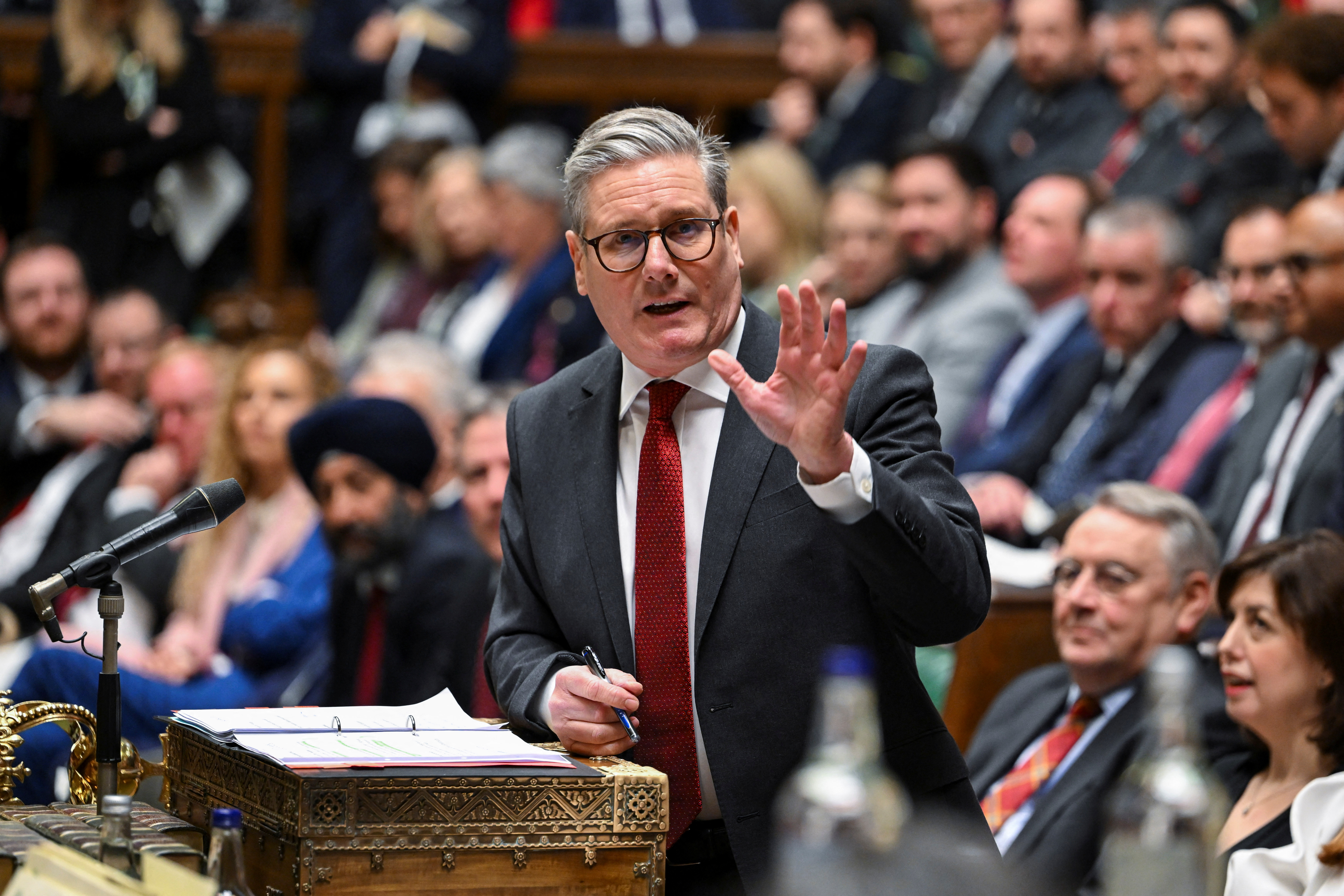 Prime Minister's Questions at the House of Commons in London