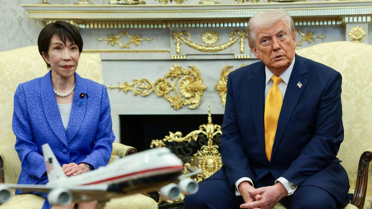 U.S. President Trump meets with Japanese PM Takaichi at the White House