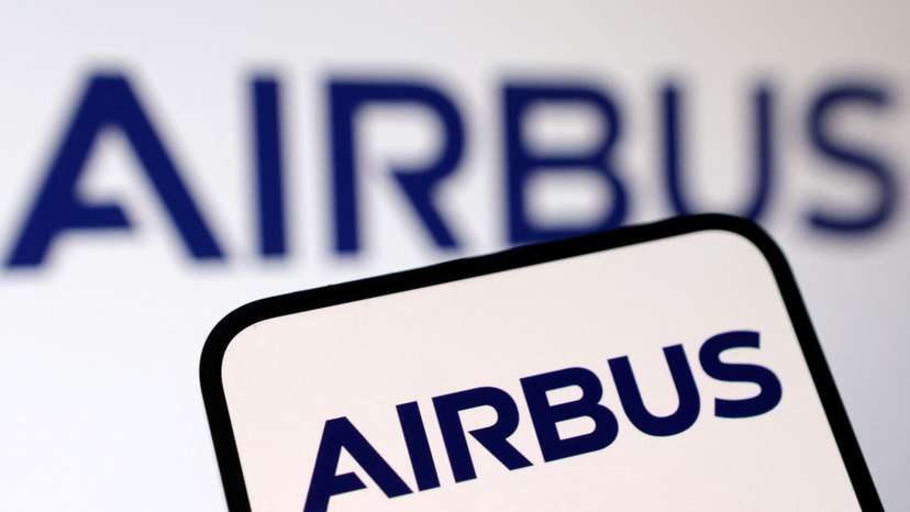 Illustration shows Airbus logo