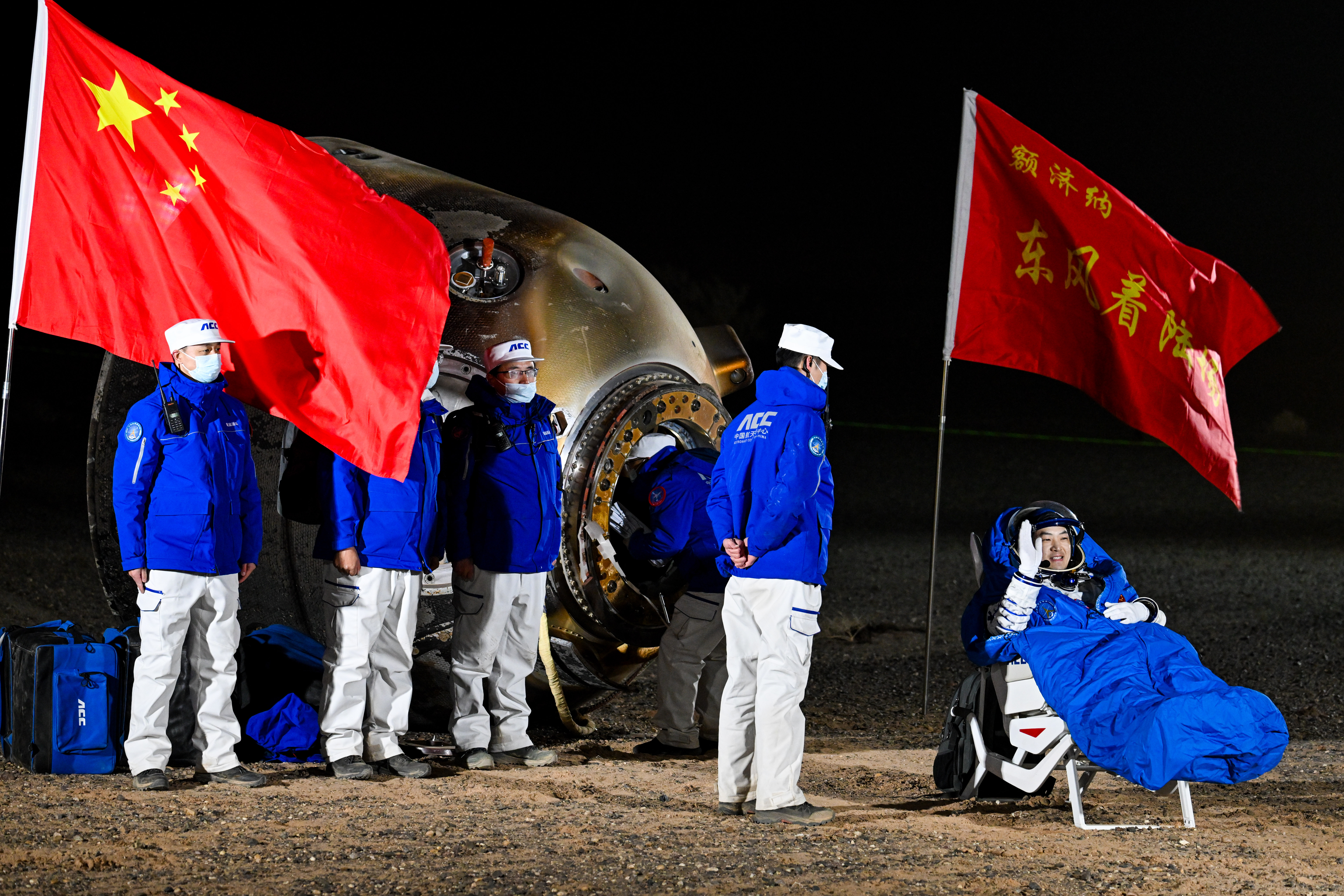 Shenzhou-18 Return Capsule Touches Down On Earth