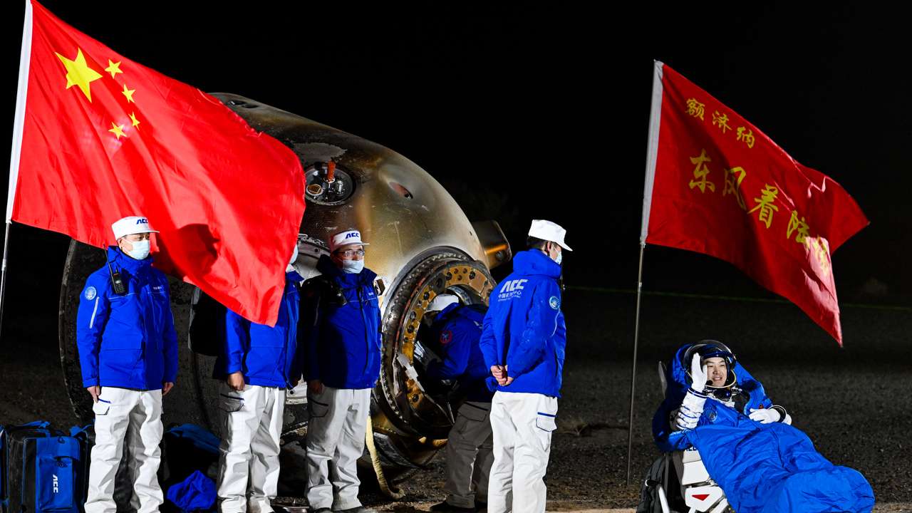 Shenzhou-18 Return Capsule Touches Down On Earth