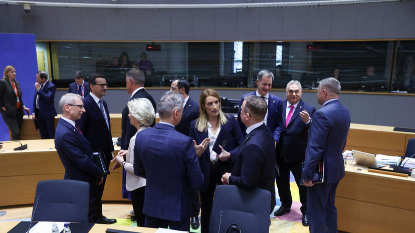 EU leaders attend a summit in Brussels