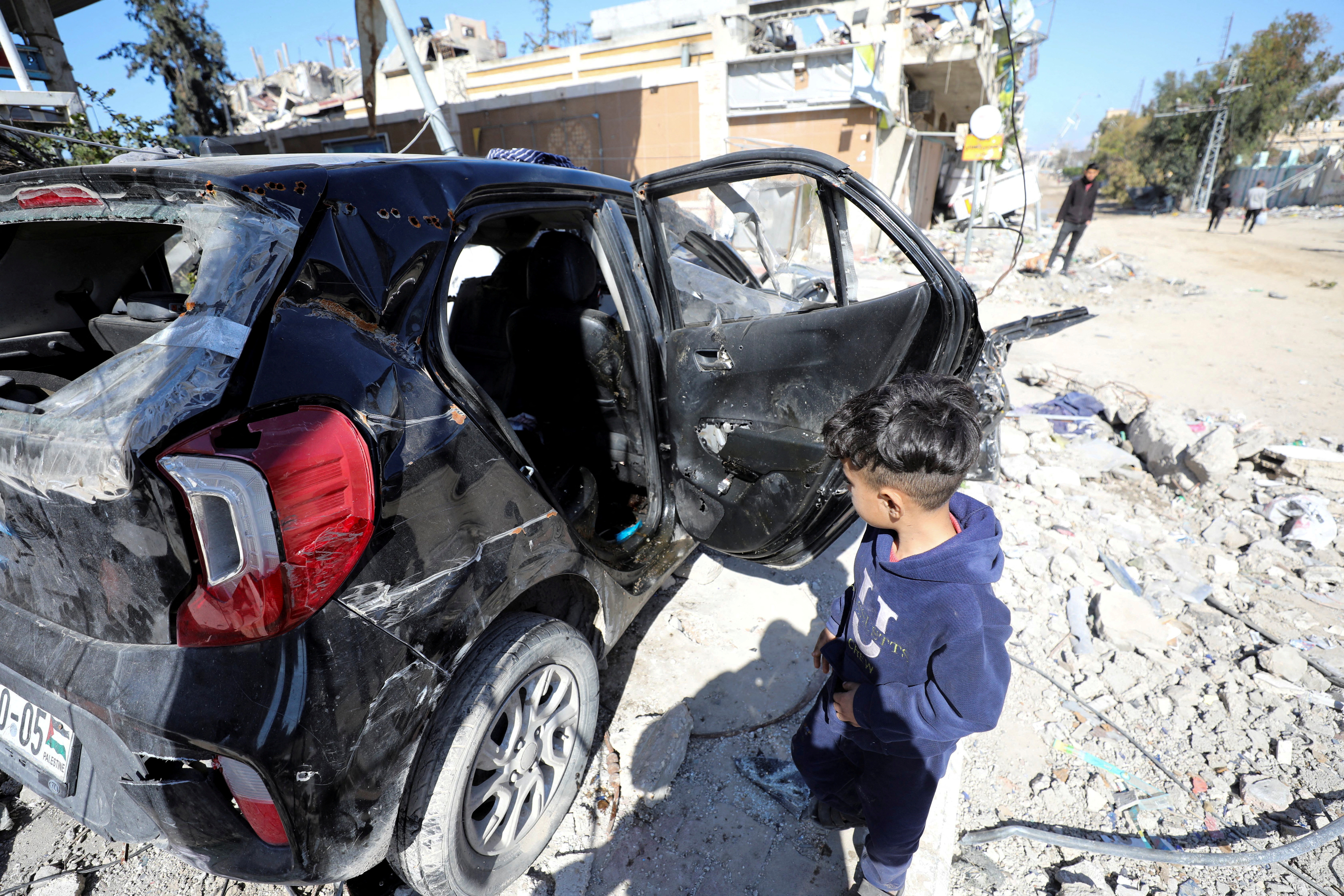 FILE PHOTO: Ongoing conflict between Israel and Hamas, in Gaza City