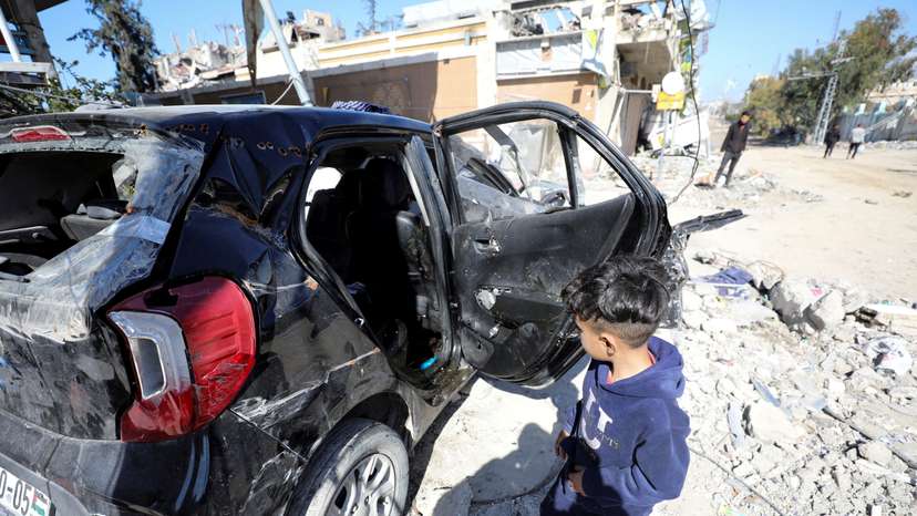 FILE PHOTO: Ongoing conflict between Israel and Hamas, in Gaza City