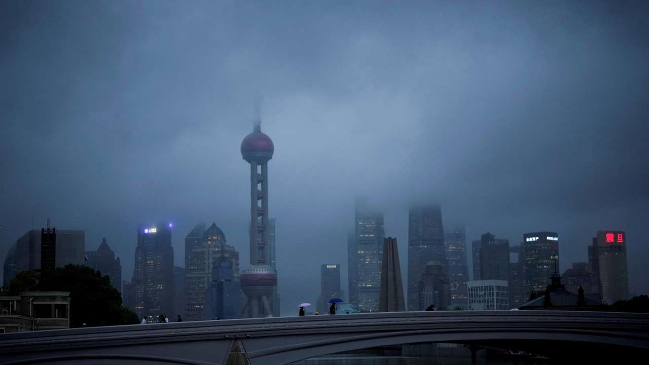 FILE PHOTO: Typhoon Muifa in Shanghai