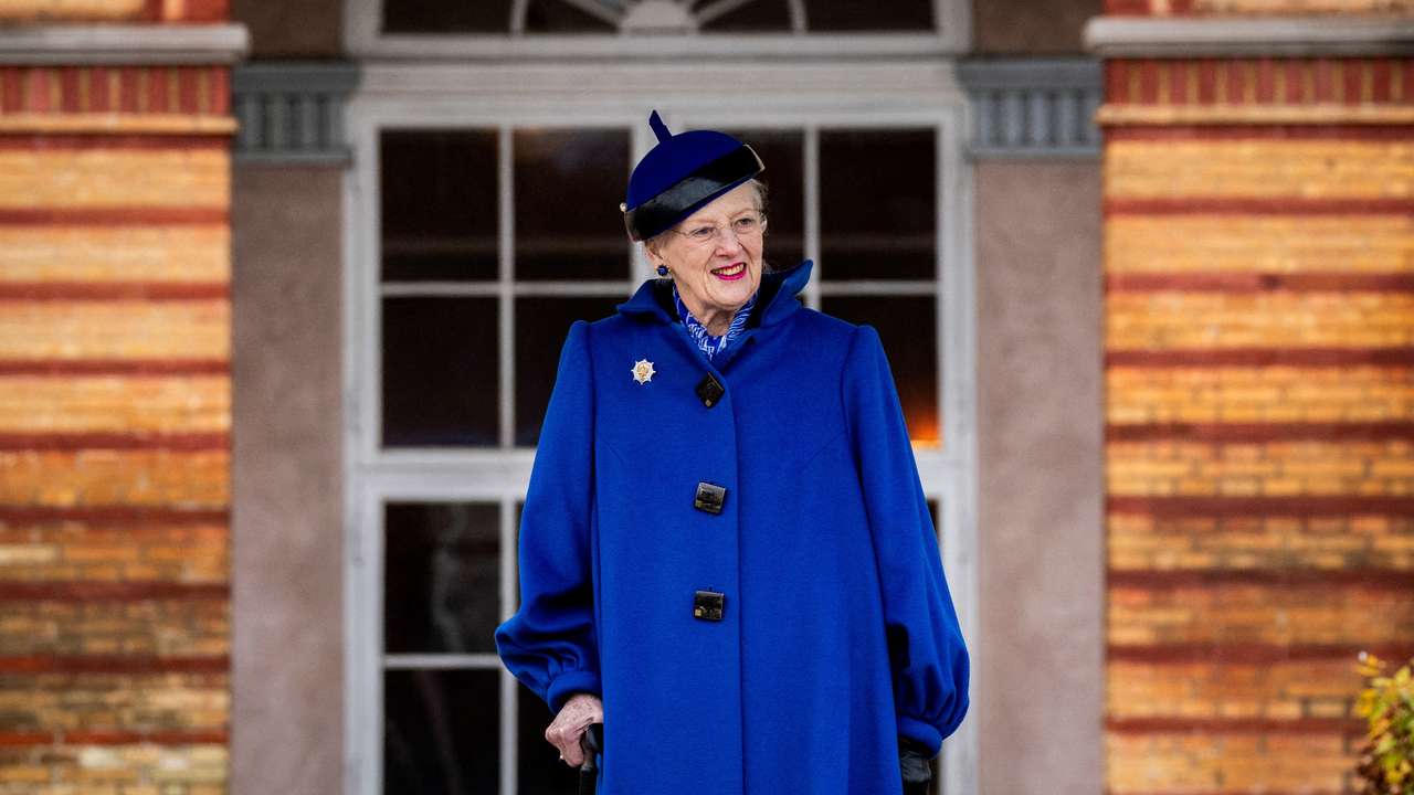 FILE PHOTO: Denmark's Queen Margrethe attends a parade of the Royal Life Guards in Copenhagen