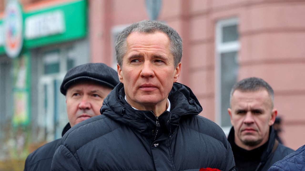 FILE PHOTO: Belgorod region's governor is pictured at a ceremony in Russia