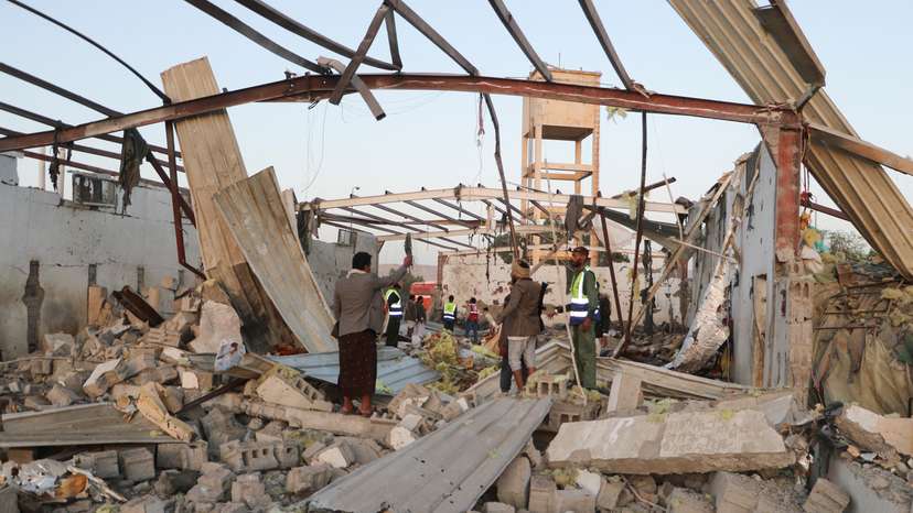 Strike hit detention centre hosting African migrants in Saada