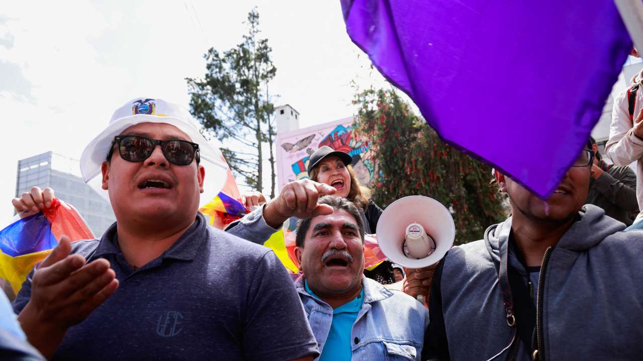 Legislators of Ecuador's National Assembly attend a session to debate proposed law to raise VAT, in Quito