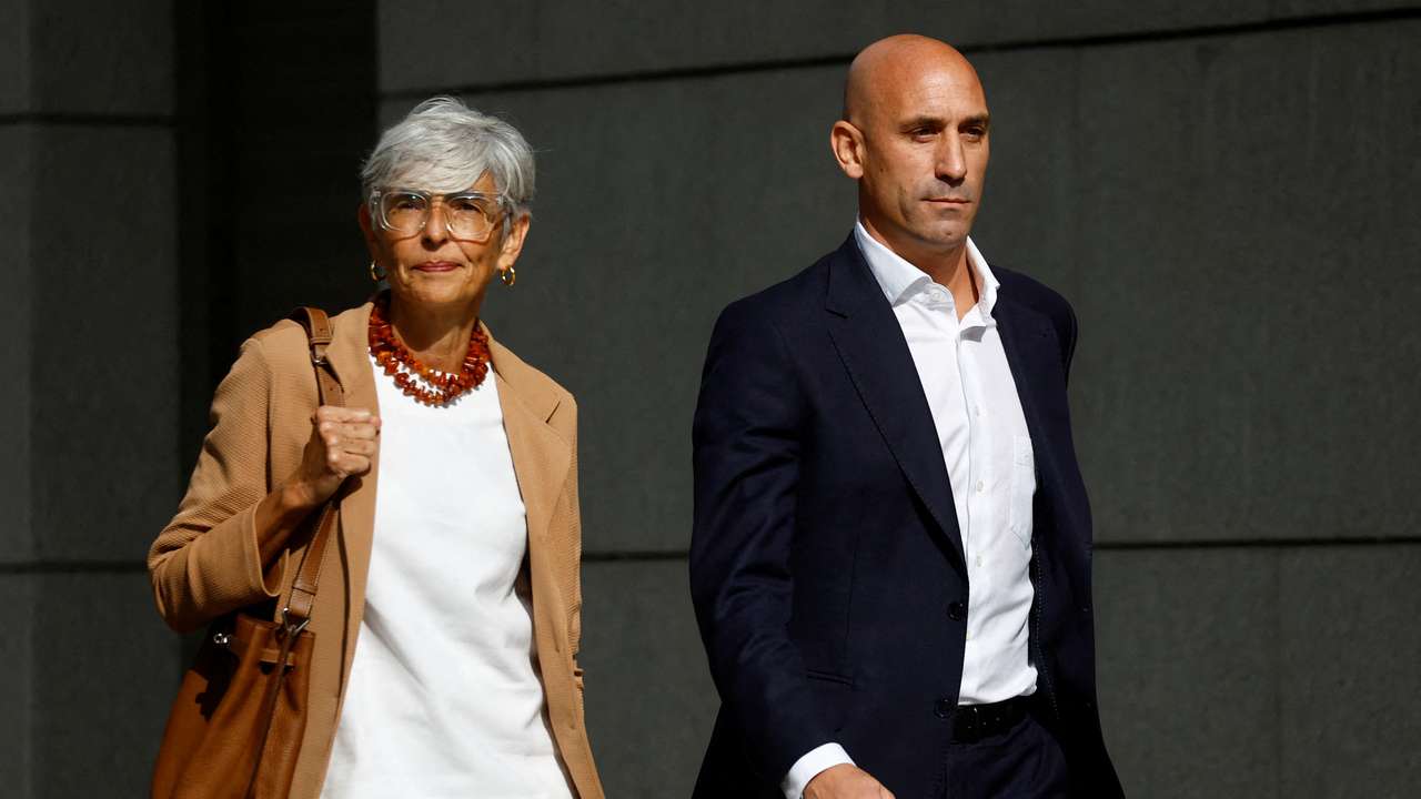 FILE PHOTO: Former Royal Spanish Football Federation President Luis Rubiales arrives to testify at the High Court in Madrid
