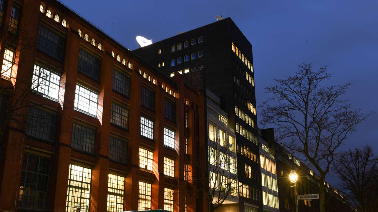 The building of Germany's international broadcaster Deutsche Welle is pictured in Berlin