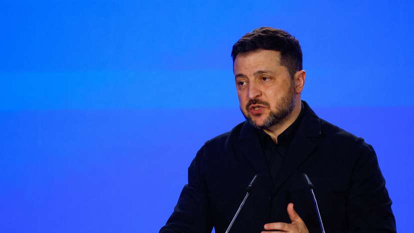 Ukraine's Zelenskiy, and EU's von der Leyen and Costa attend press conference on fourth anniversary of Russia's full-scale invasion, in Kyiv