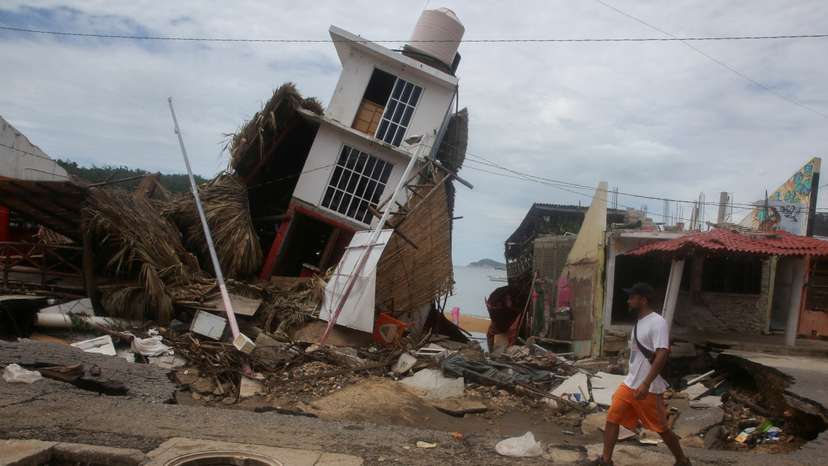 Storm John dissipates over Mexico