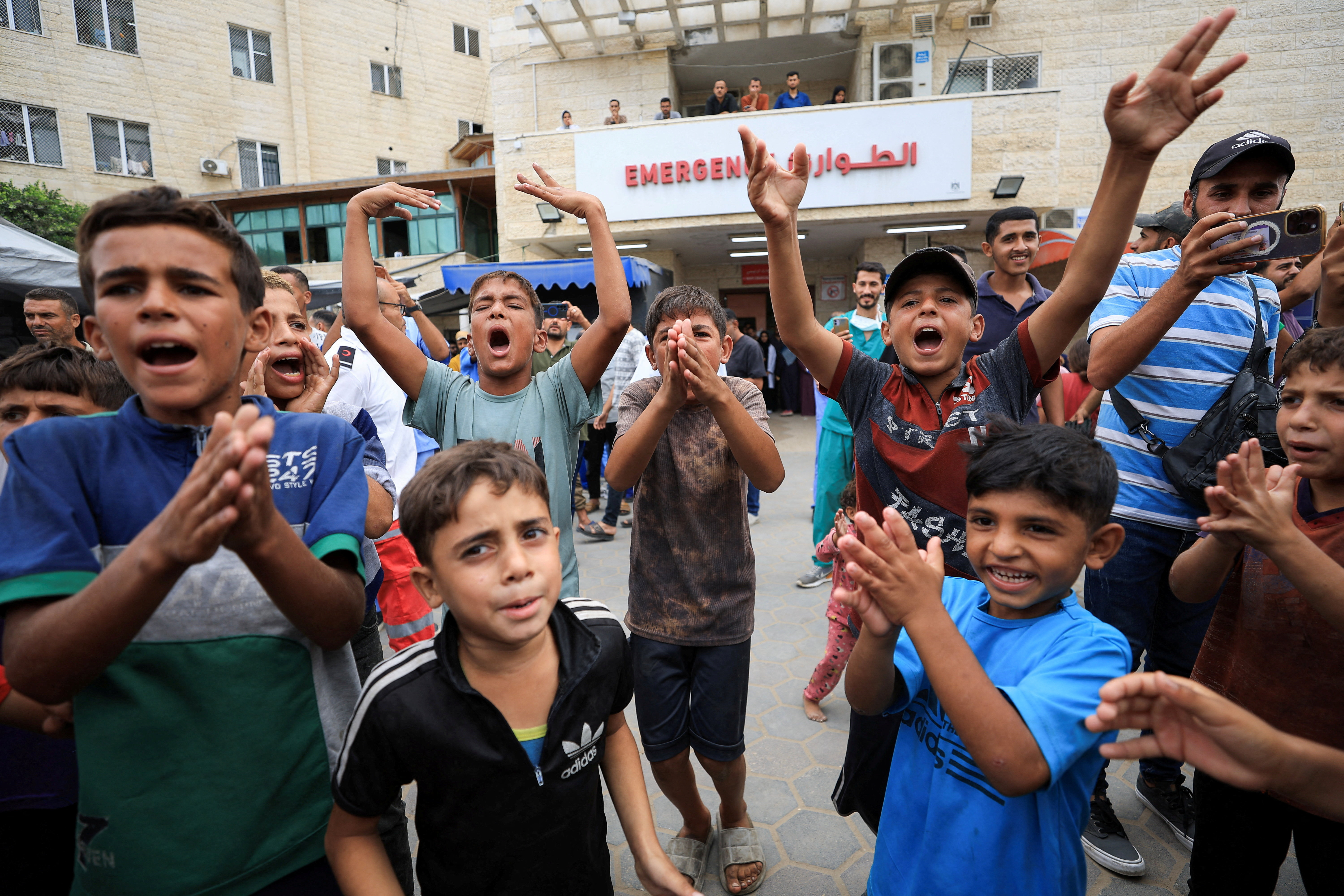 Reactions after U.S. President Donald Trump announced that Israel and Hamas agreed on the first phase of a Gaza ceasefire, in the central Gaza Strip