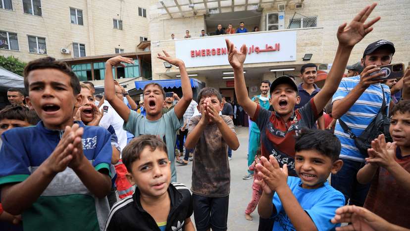 Reactions after U.S. President Donald Trump announced that Israel and Hamas agreed on the first phase of a Gaza ceasefire, in the central Gaza Strip