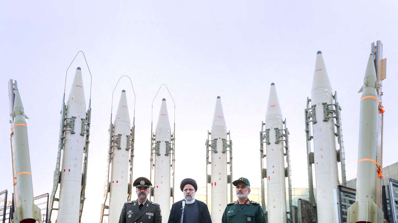 Iranian President Raisi attends the joining ceremony of ballistic missiles to the Armed Forces, in Tehran