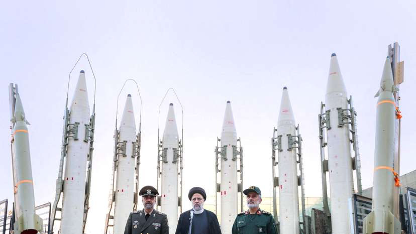 Iranian President Raisi attends the joining ceremony of ballistic missiles to the Armed Forces, in Tehran