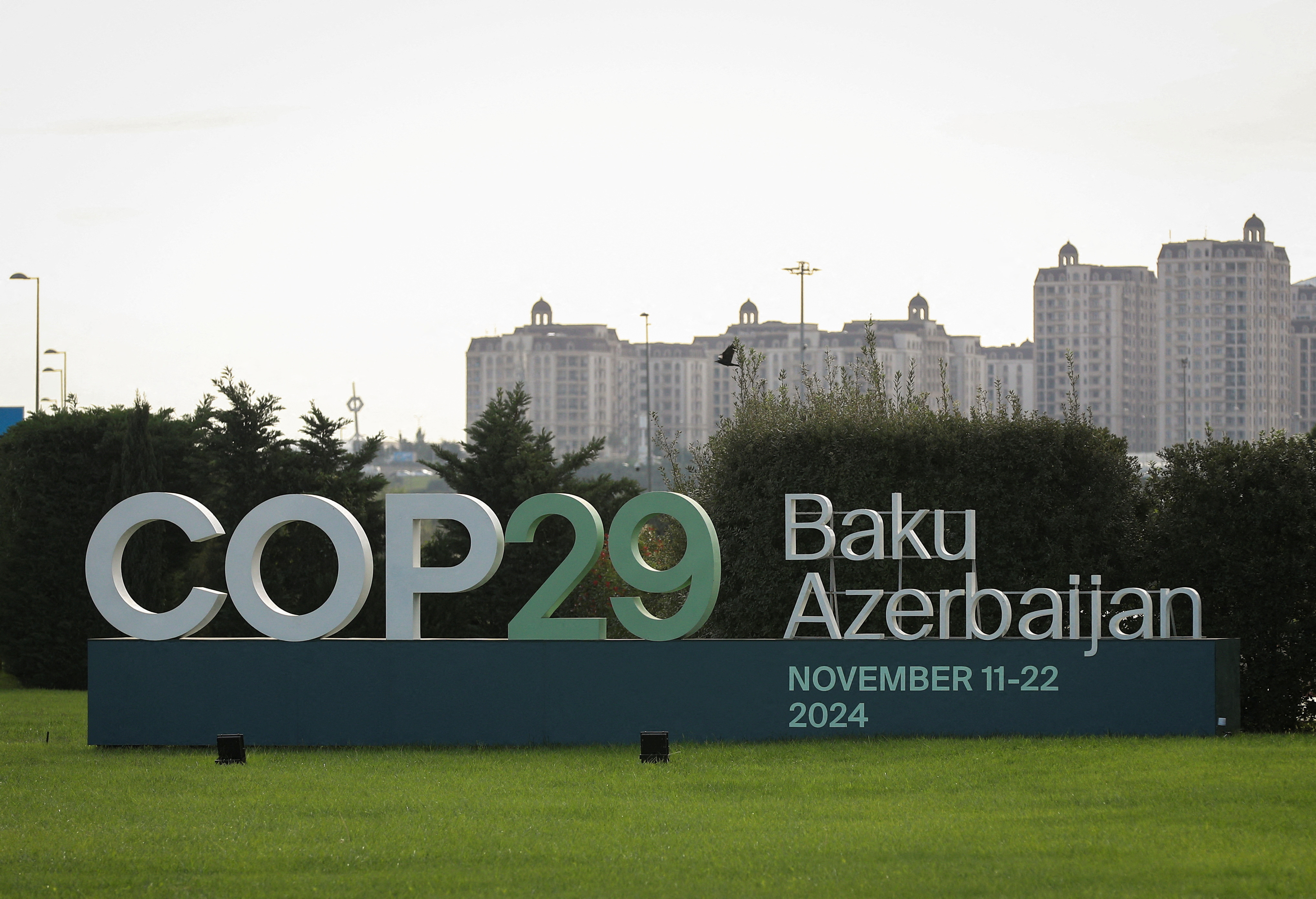FILE PHOTO: Preparation for the COP29 United Nations Climate Change Conference, in Baku