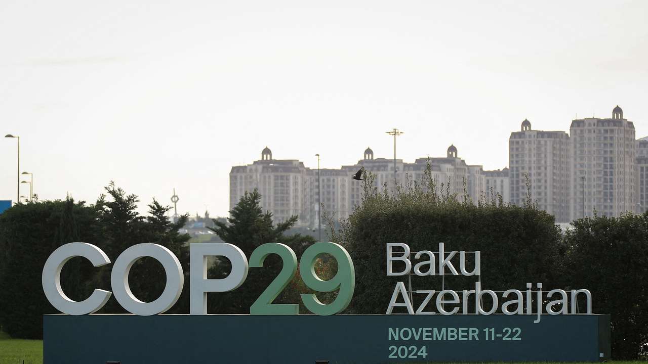 FILE PHOTO: Preparation for the COP29 United Nations Climate Change Conference, in Baku