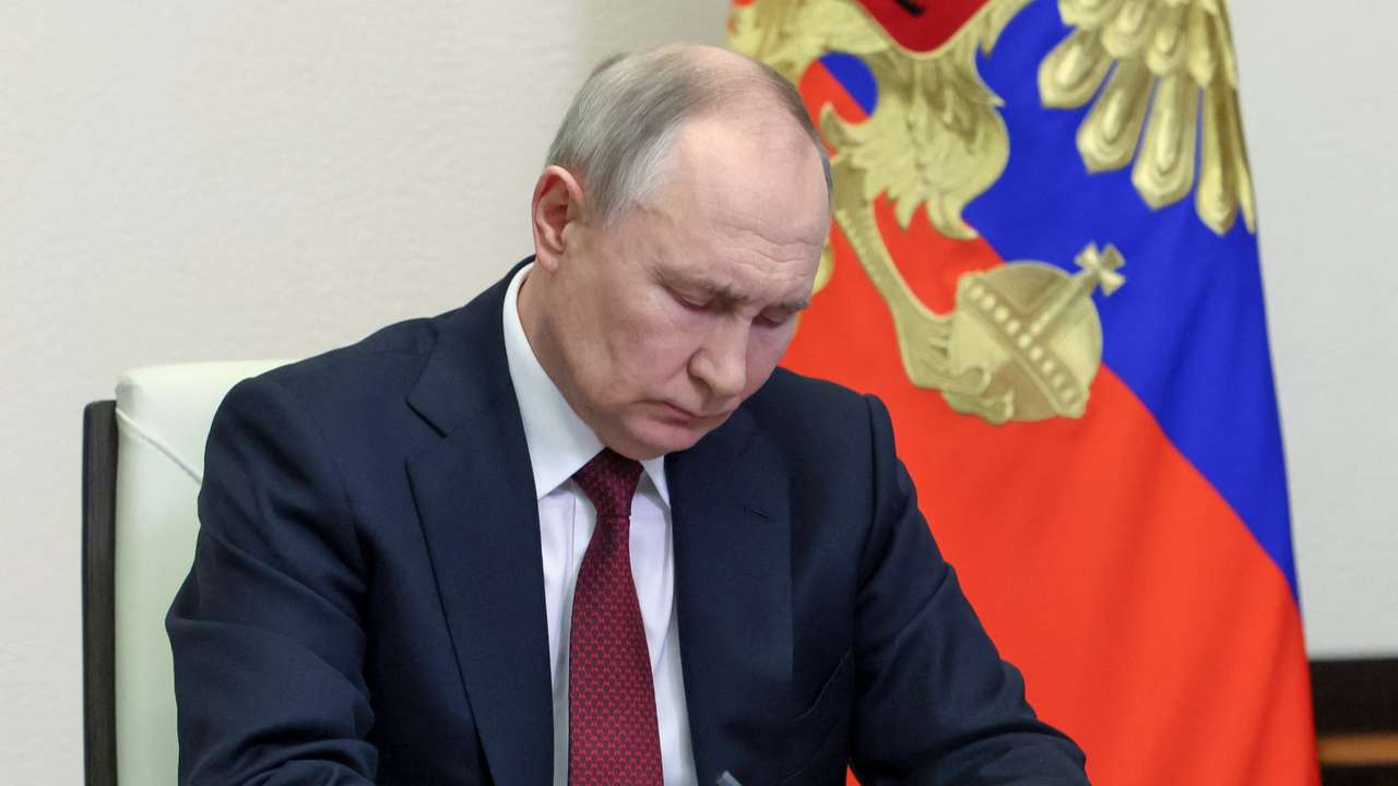 Russian President Putin chairs a meeting on rare earth metals outside Moscow