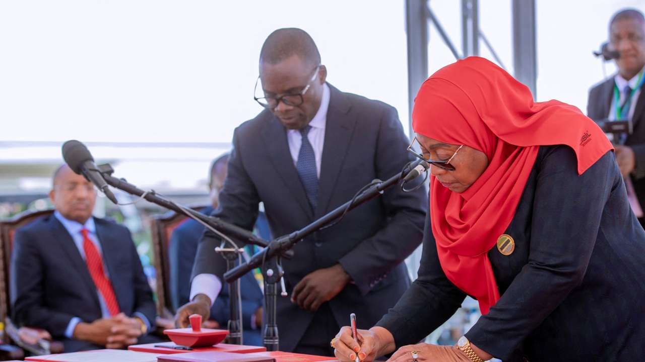Tanzania's President Samia Suluhu Hassan swearing-in ceremony in Dodoma