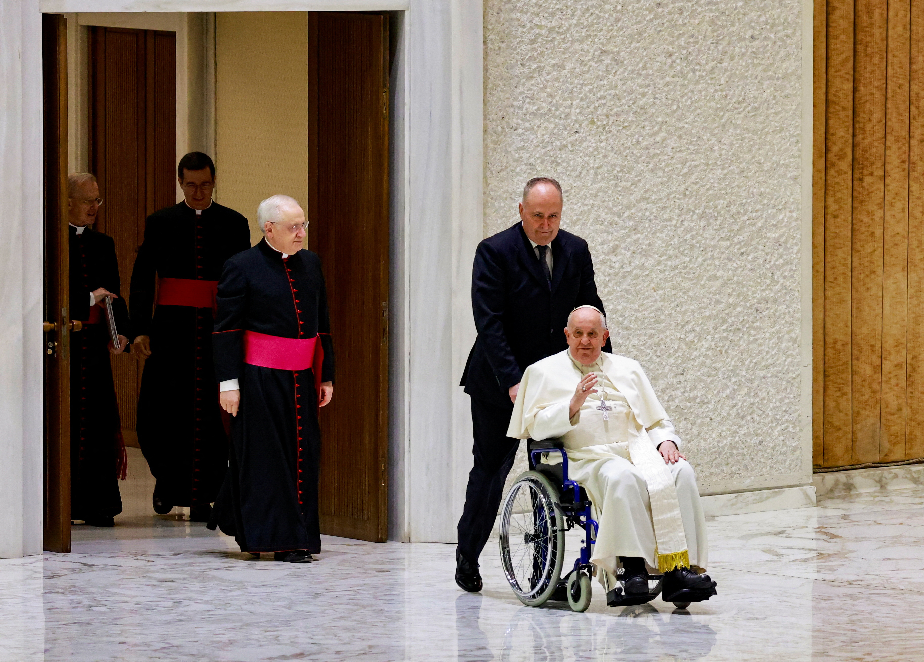 Pope Francis holds a weekly audience at the Vatican