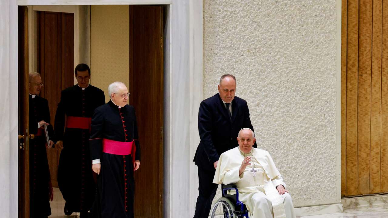 Pope Francis holds a weekly audience at the Vatican