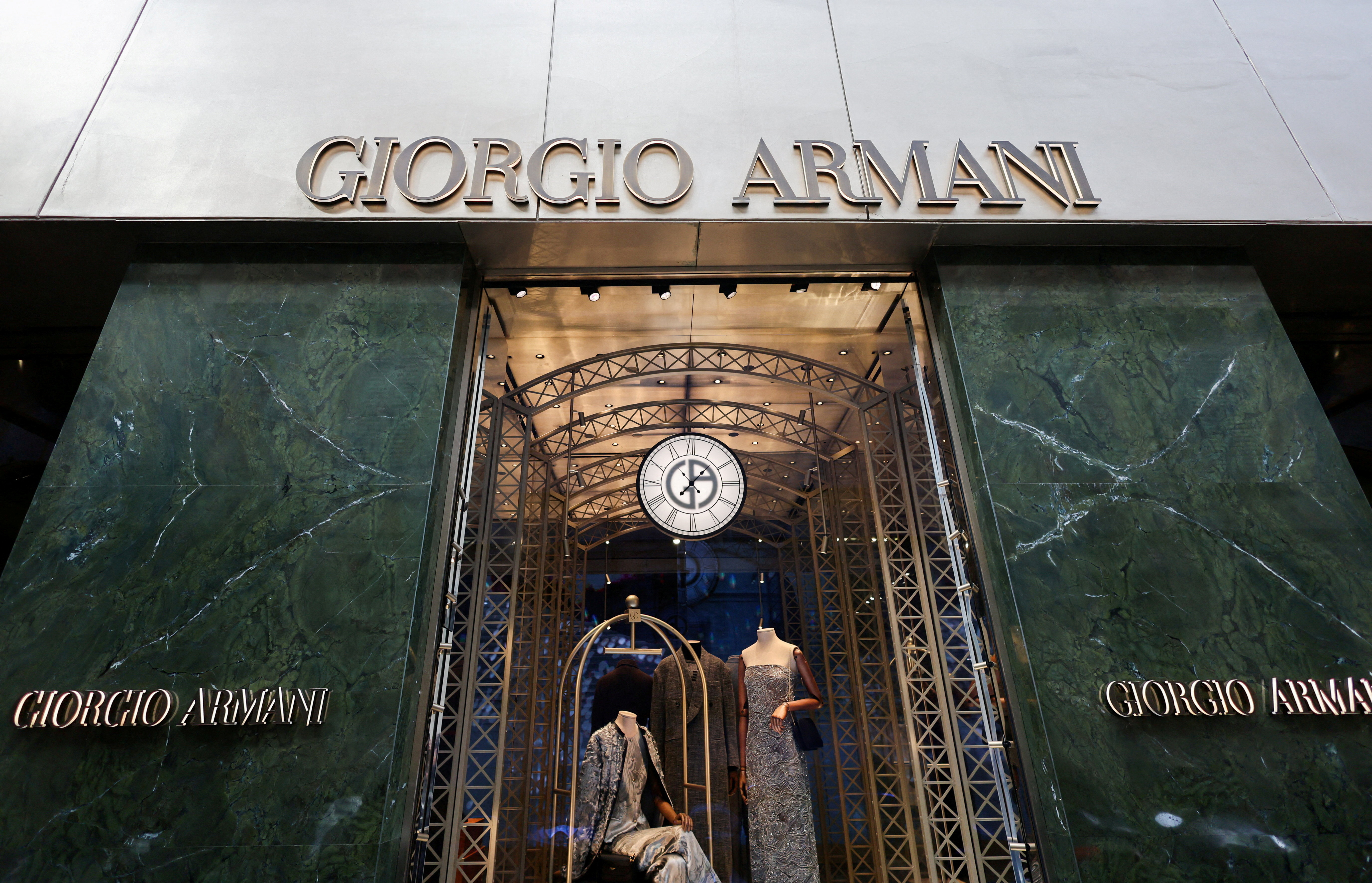 FILE PHOTO: Giorgio Armani store in Milan