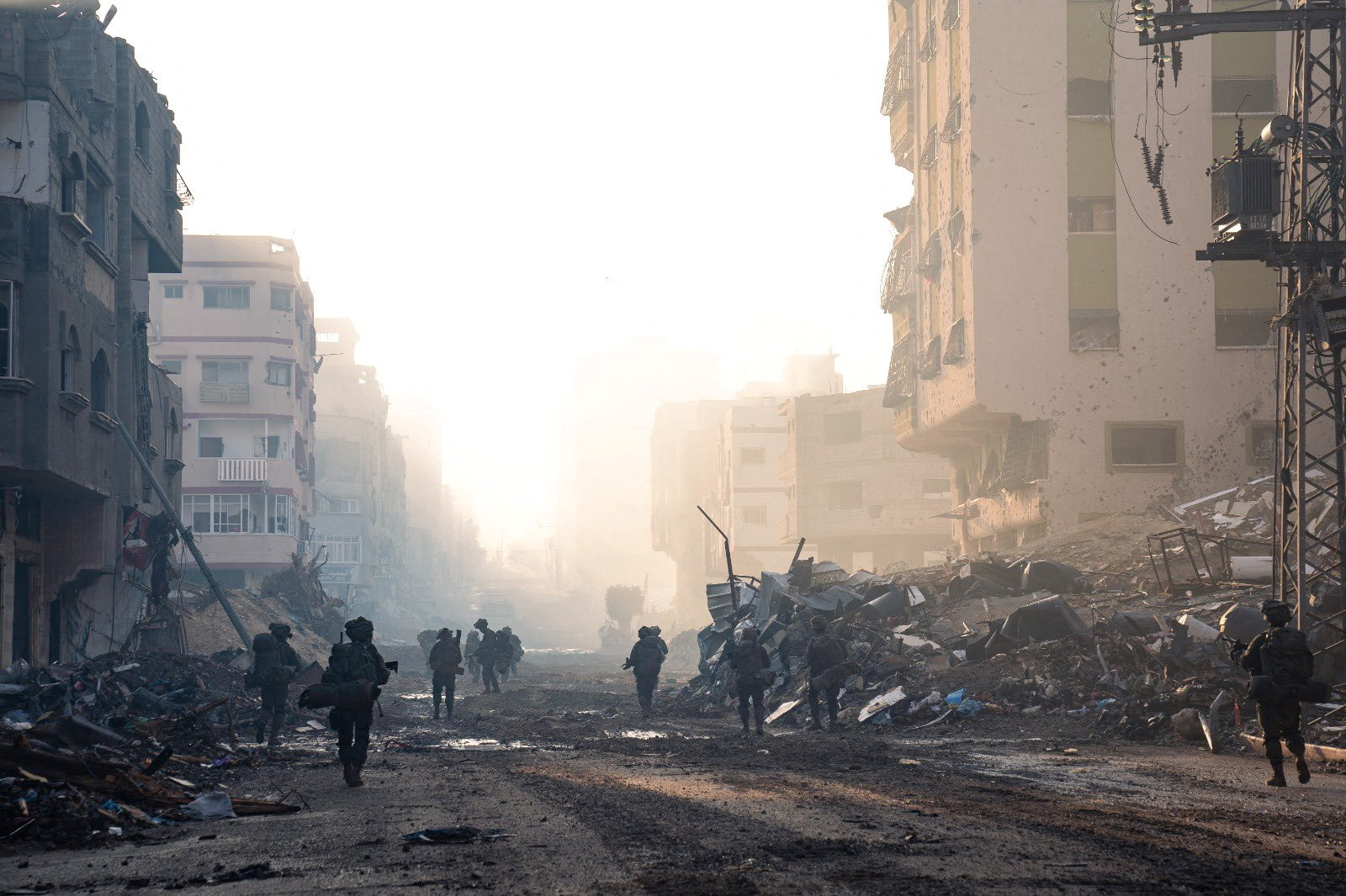 Israeli troops operate in the Gaza Strip