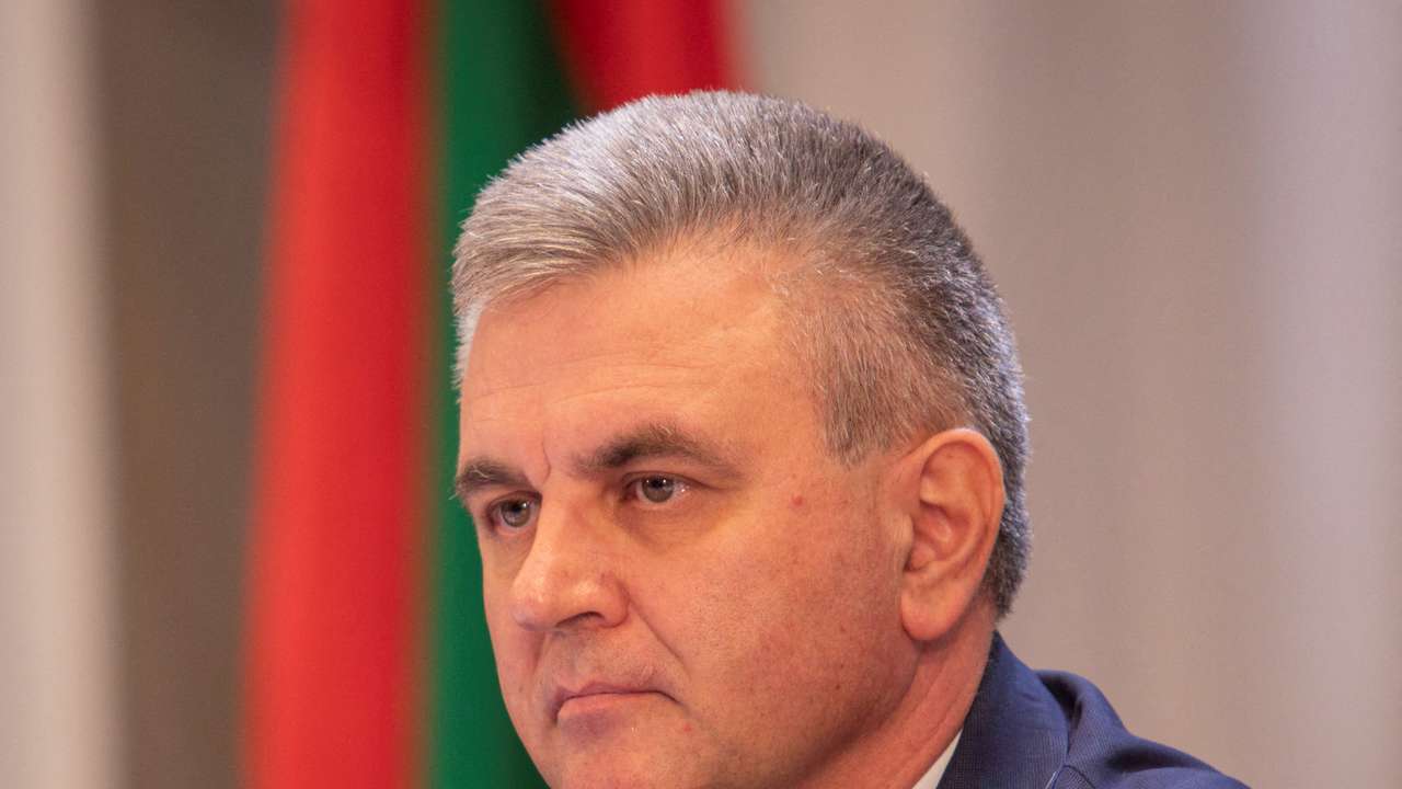 FILE PHOTO: Head of Transdniestria Krasnoselsky takes part in congress of deputies in Tiraspol