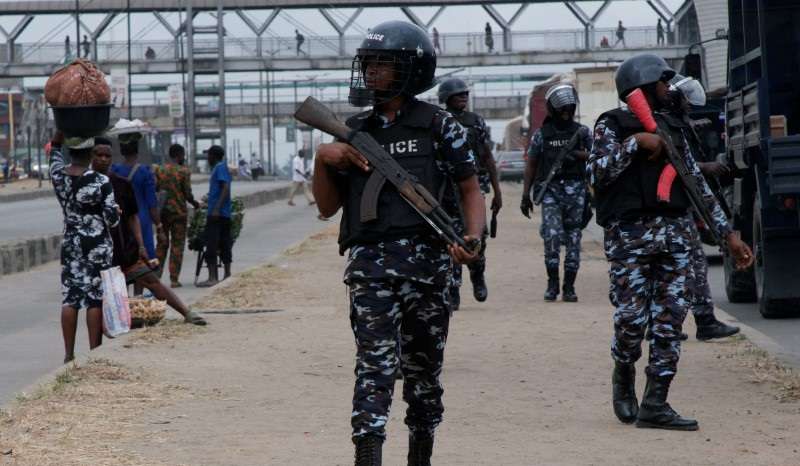 Nigerian security stall ongoing protests in Lagos