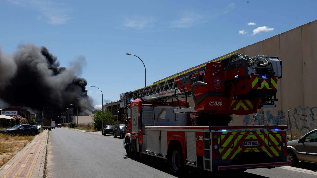 Fire at a chemical plant in Seville