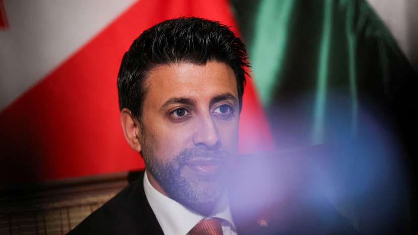 Canadian Minister of International Trade Maninder Sidhu speaks during an interview with Reuters at the residence of the Canadian High Commissioner in New Delhi