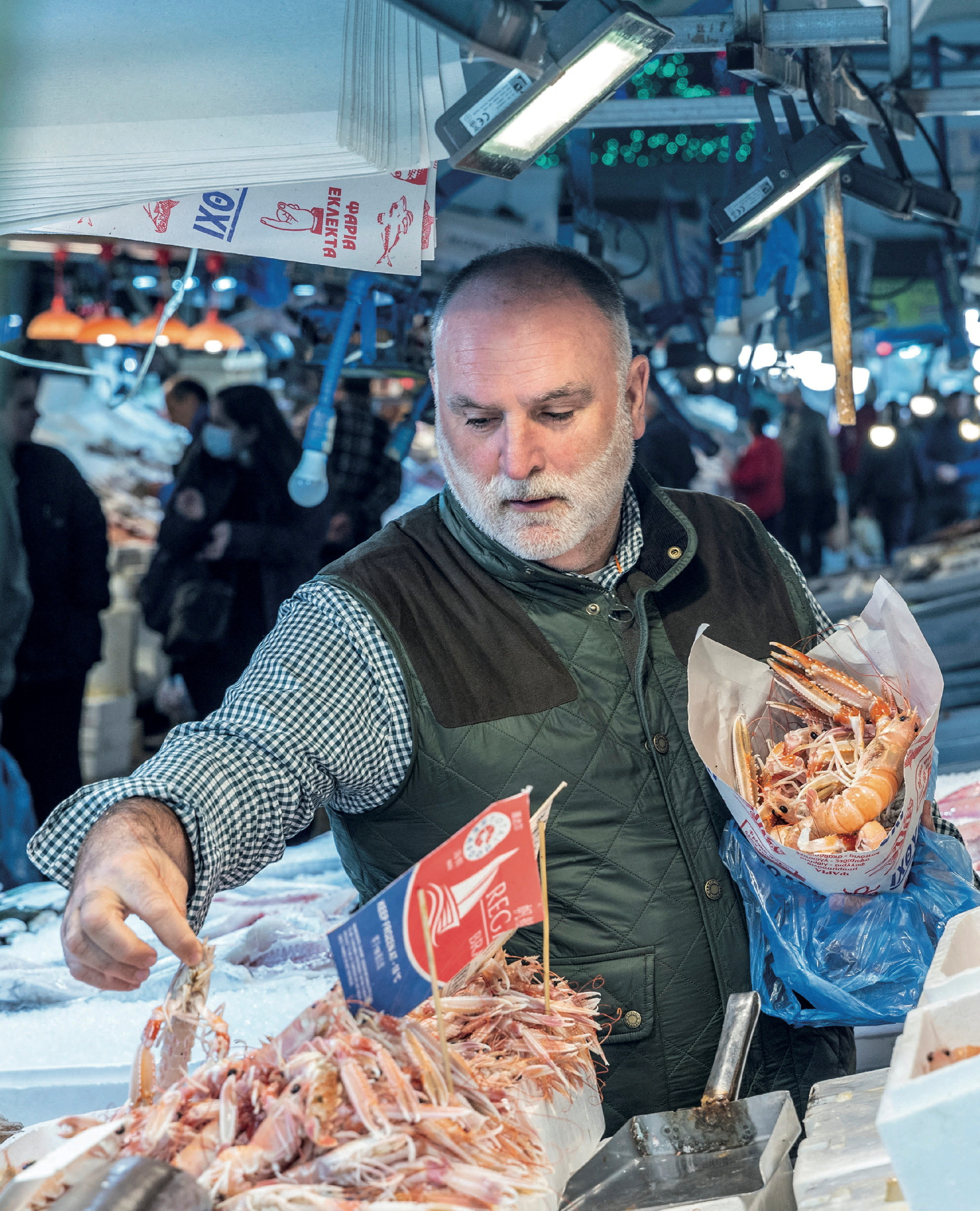 FILE PHOTO: Chef Jose Andres shops at Athens Central Market