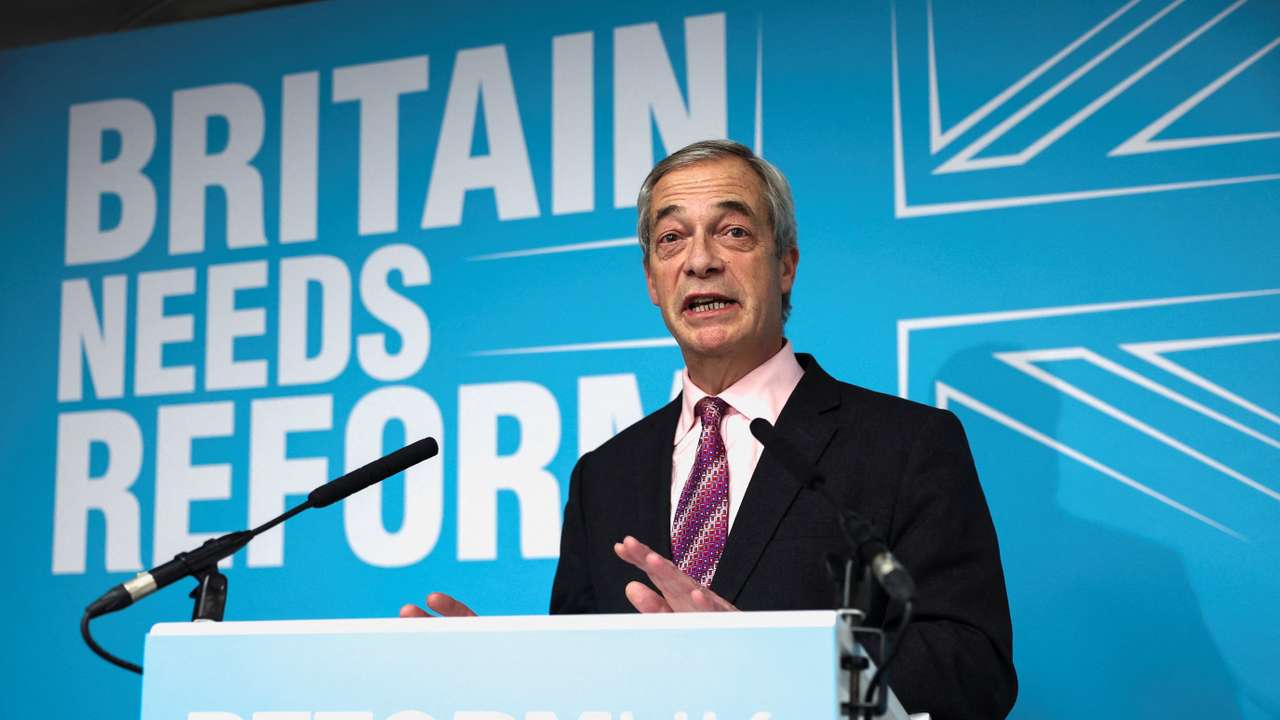 Britain's Reform UK party holds a press conference in London