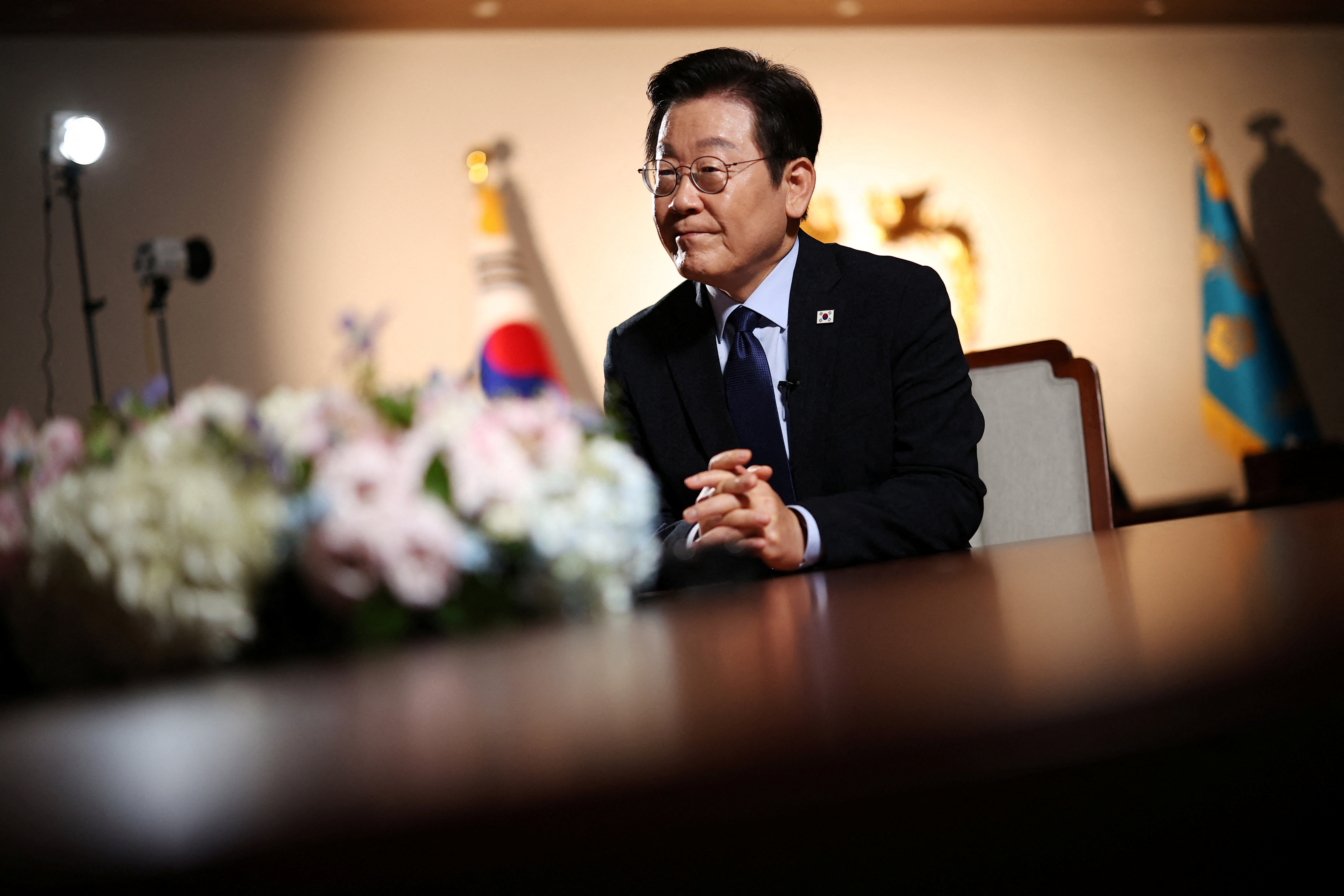 Reuters interviews South Korean President Lee Jae Myung