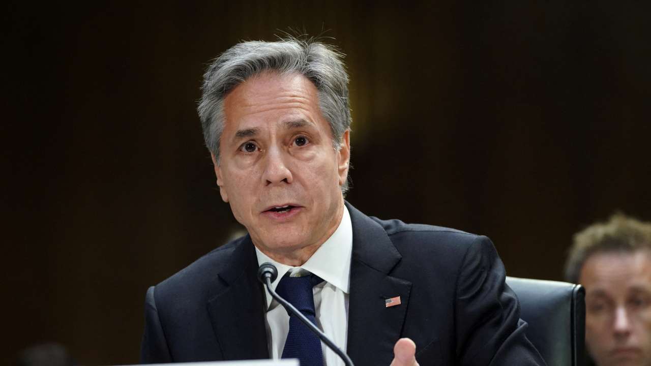 Blinken testifies at a hearing on Capitol Hill in Washington