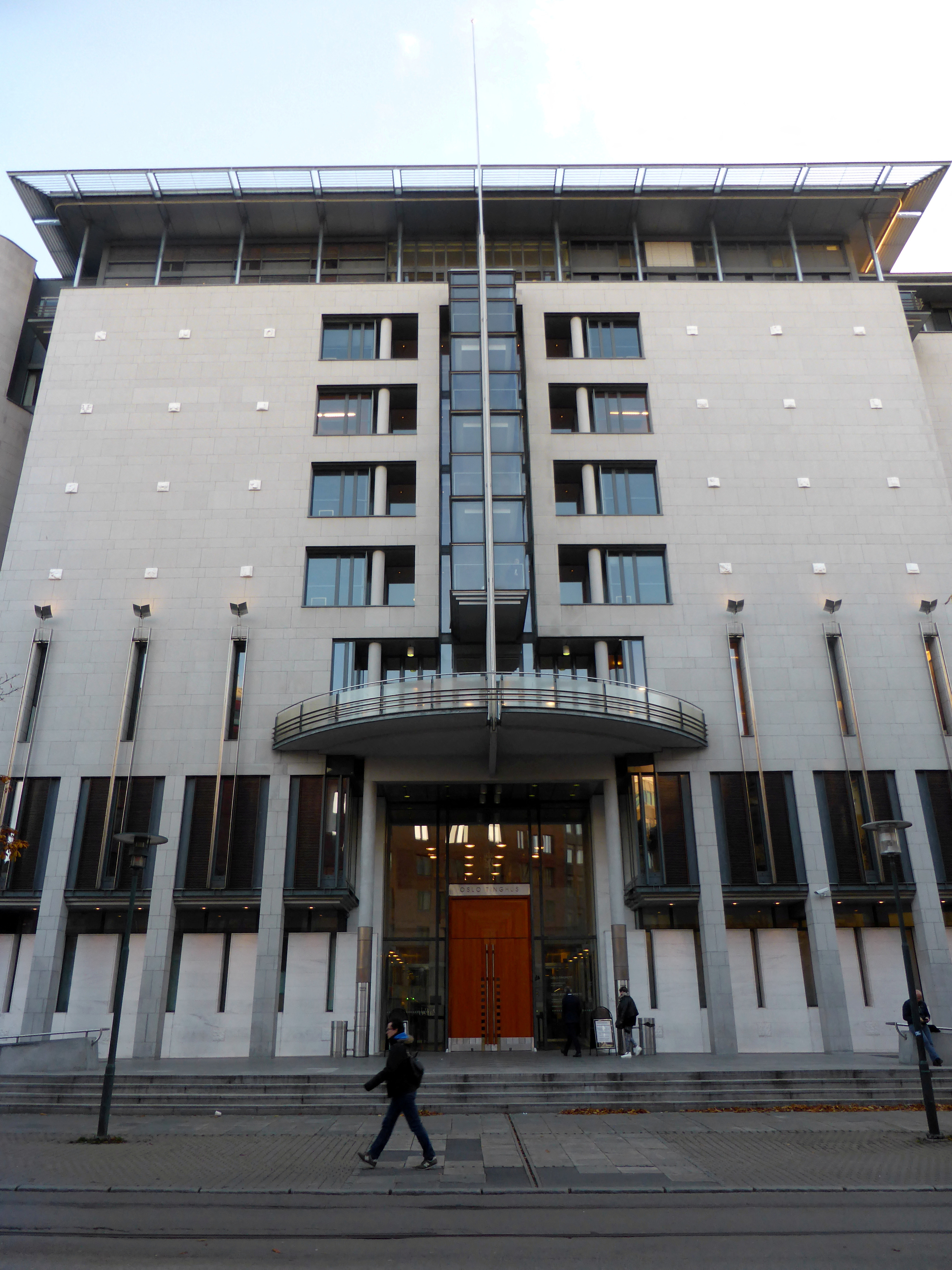 FILE PHOTO: A general view of the court house in Oslo