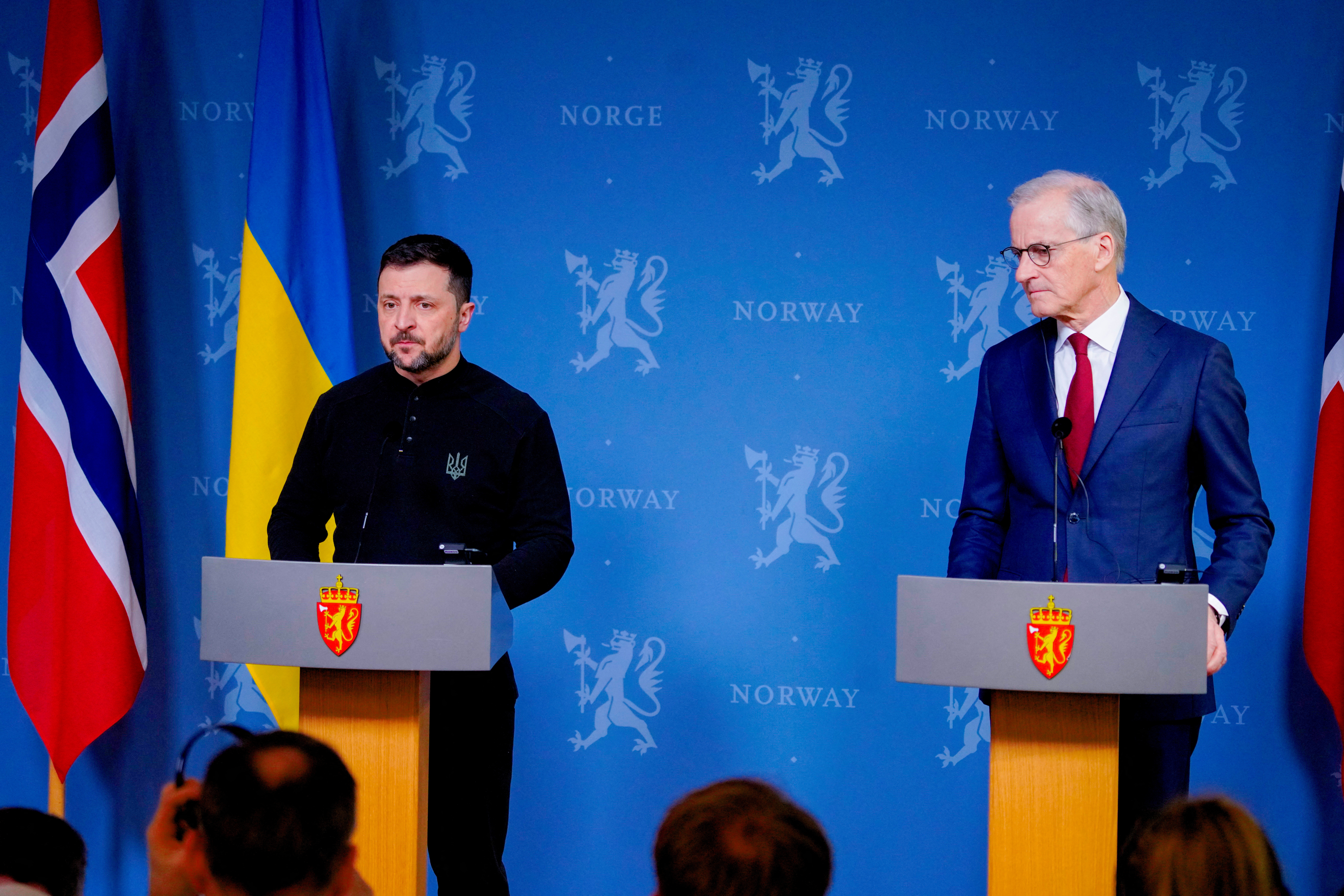 Ukrainian President Volodymyr Zelenskiy visits Norway