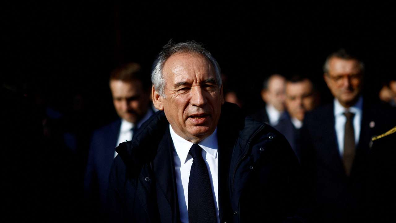 FILE PHOTO: French PM Bayrou visits the Alstom factory in Aytre, near La Rochelle