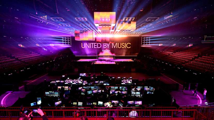 FILE PHOTO: Eurovision stage for the Eurovision Song Contest in May, at Malmo