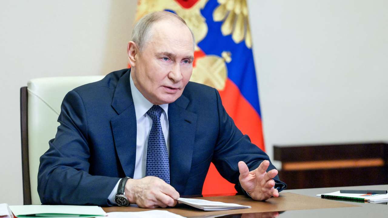 Russian President Putin chairs Security Council meeting outside Moscow