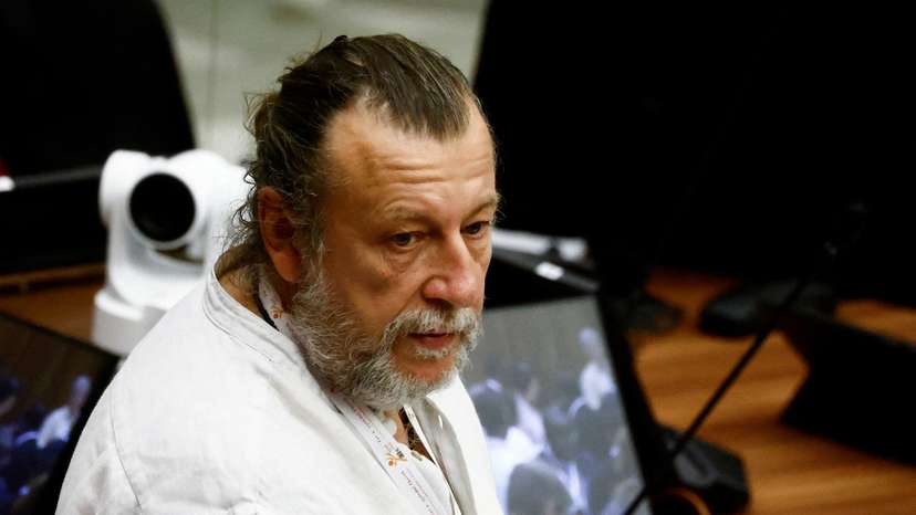 FILE PHOTO: Activist Luca Casarini attends the Synod of Bishops at the Vatican