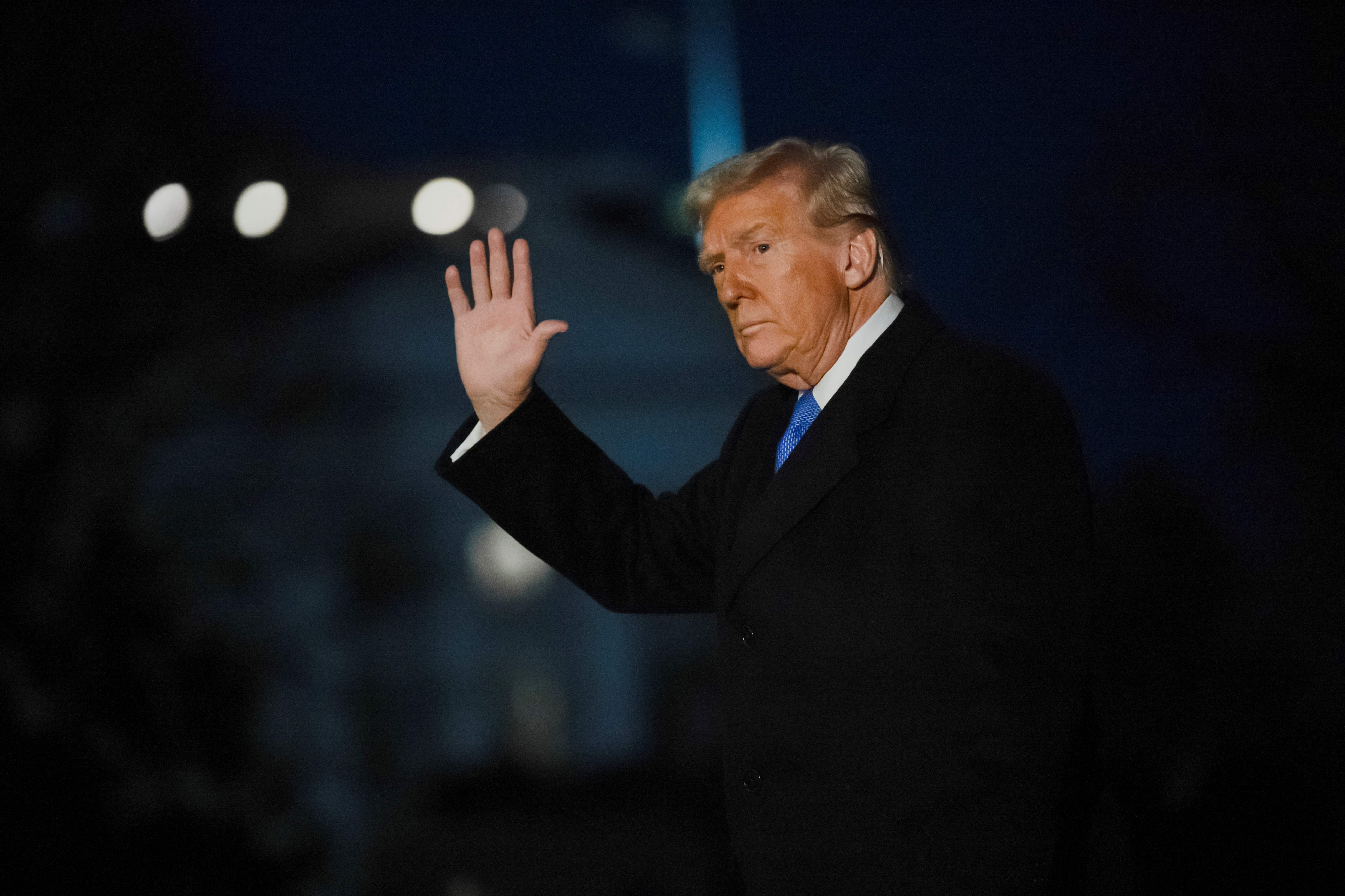U.S. President Trump returns to White House in Washington