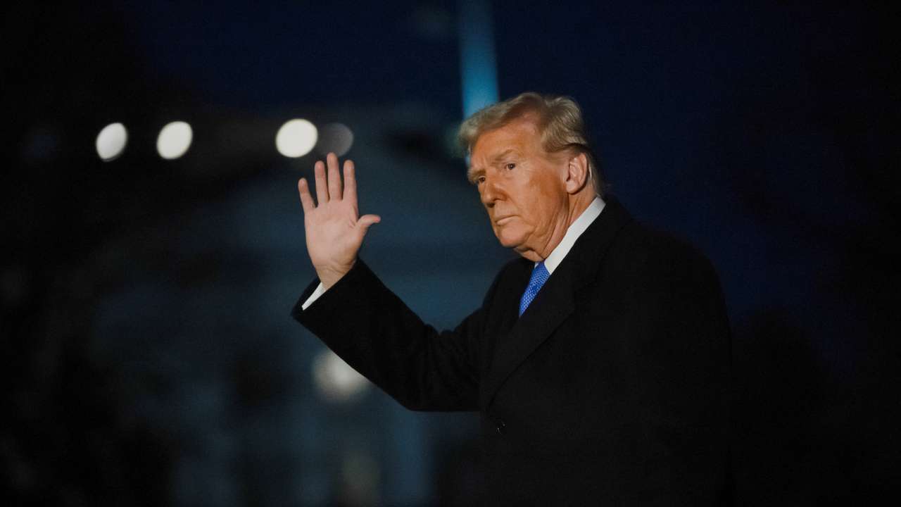 U.S. President Trump returns to White House in Washington